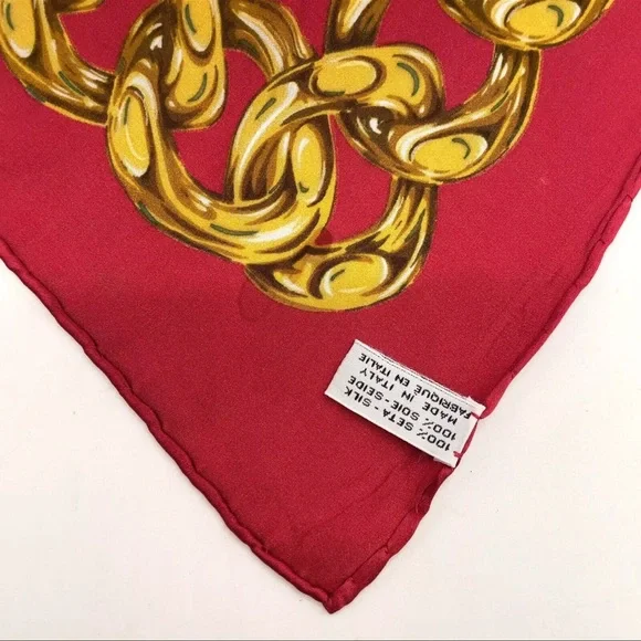 AUTH Chanel CC Floral Scarf Silk - Picture 5 of 5